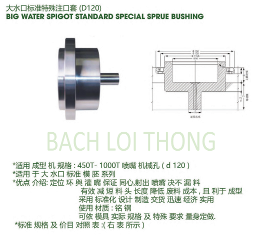 BIG WATER SPIGOT STANDARD SPECIAL SPURE BUSHING